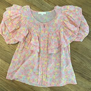 Loveshack Fancy Amora Top, size S